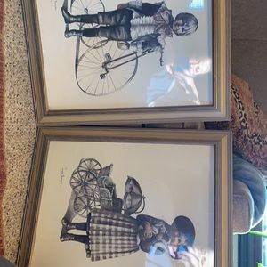 1970s lithographs from Joanne Thompson. With frame 24 x 20.